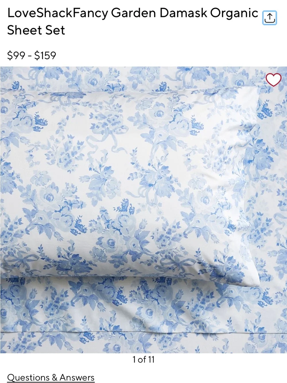 College Dorm Twin XL bedding set includes Pottery Barn Loveshack sheets